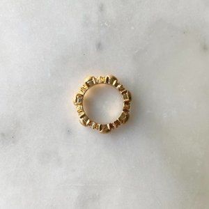 J. Crew 10K Vermeil Gold Bauble Ring